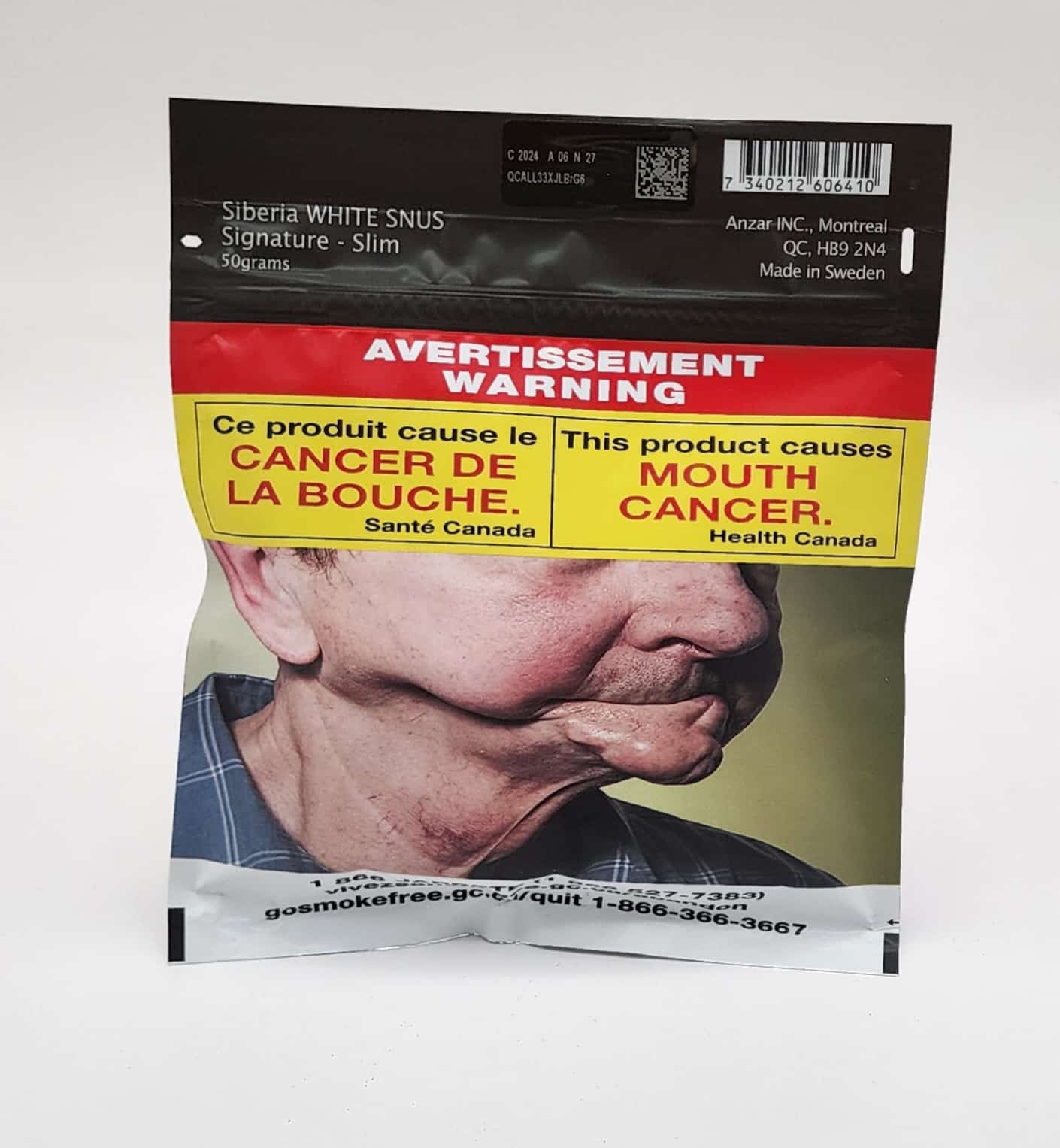 SIBERIA WHITE SNUS 50G BAG - Casa Familia Cigars & Vapes