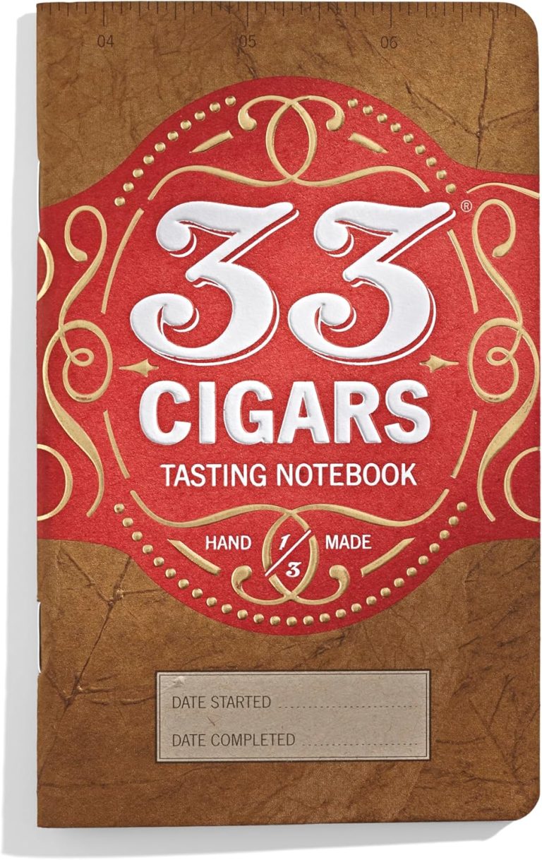 Book 33 Cigar Tasting Note Book