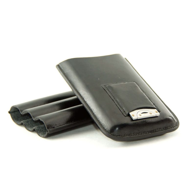 Cigar Star Black Leather With Bonus Cutter P2