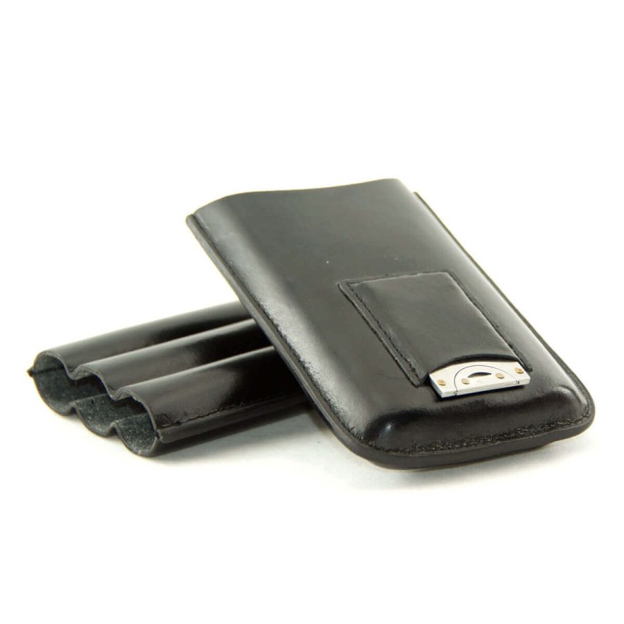 Cigar Star Black Leather With Bonus Cutter P2