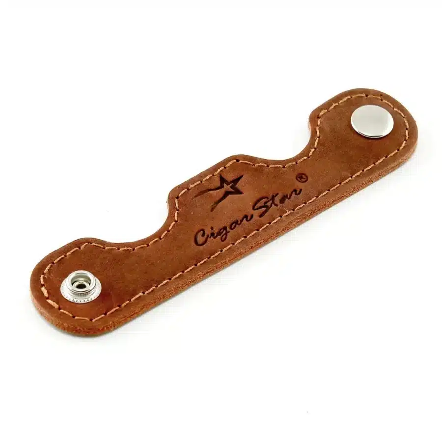 Cigar Star Brown Leather Cigar Rest P2