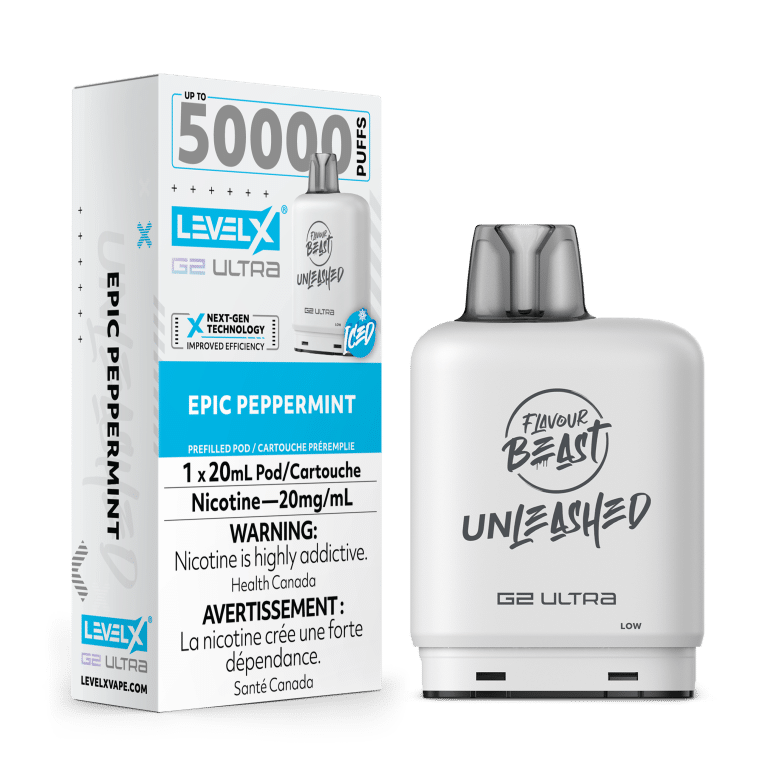 Levelx Boost G2 Unleashed Pod 20mg Epic peppermint