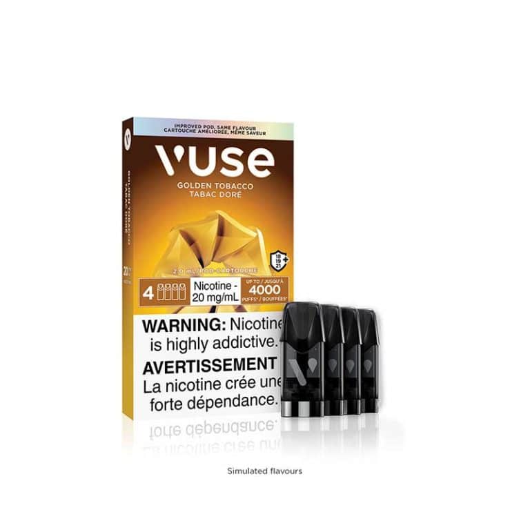 Vuse Pods Golden Tobacco 4pack 1400x